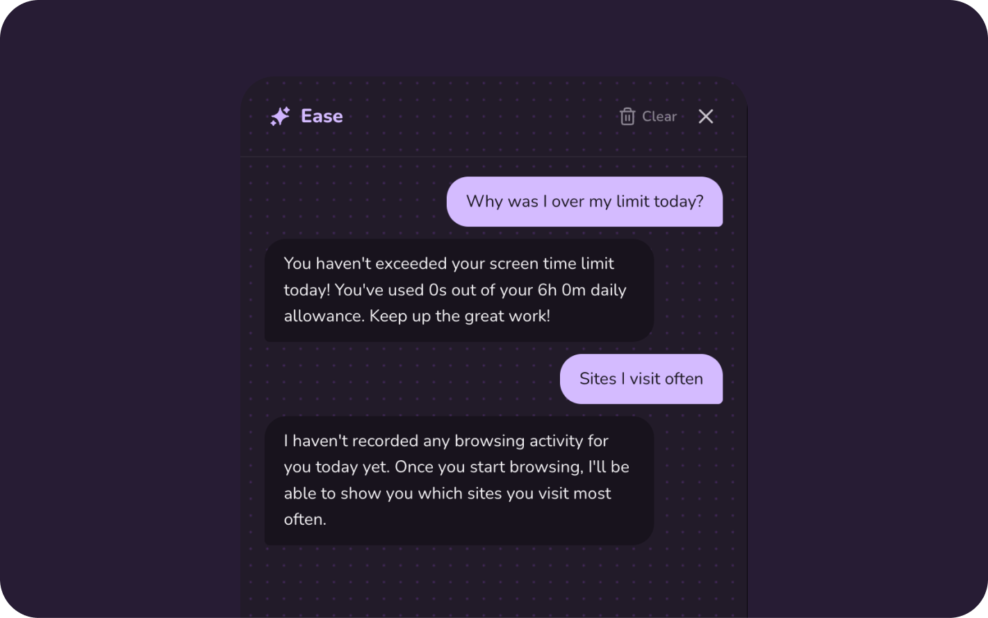 Ease AI chat